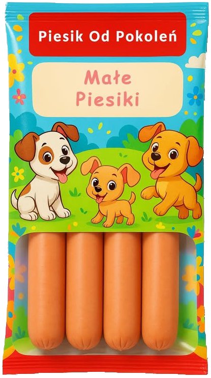 Przysmak dla dzieci - parówki Małe Piesiki
